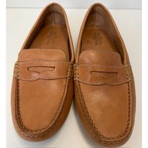 Mercanti Fiorentini tan leather penny loafers/driving shoes. Size 5.5.